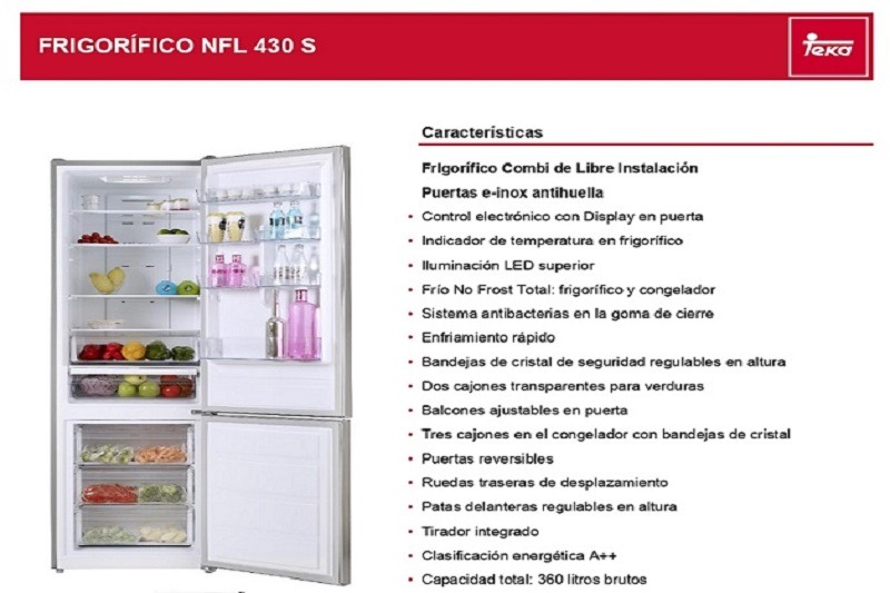 Frigorífico TEKA NFL 430 S