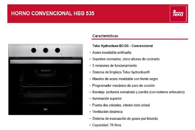 horno teka HBB 535